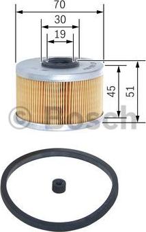 BOSCH 1 457 431 700 - Degvielas filtrs autodraugiem.lv