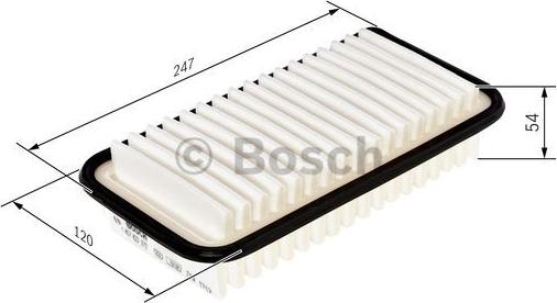 BOSCH 1 457 433 972 - Gaisa filtrs autodraugiem.lv