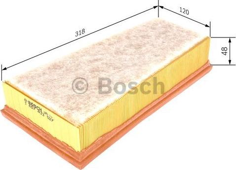 BOSCH 1 457 433 527 - Gaisa filtrs autodraugiem.lv