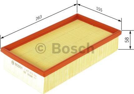 BOSCH 1 457 433 266 - Gaisa filtrs autodraugiem.lv