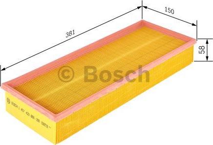 BOSCH 1 457 429 869 - Gaisa filtrs autodraugiem.lv