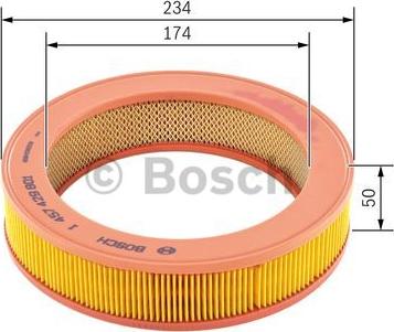 BOSCH 1 457 429 801 - Gaisa filtrs autodraugiem.lv