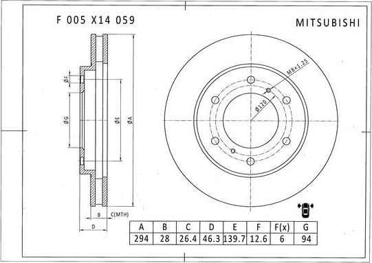 BOSCH F 005 X14 059 - Bremžu diski autodraugiem.lv