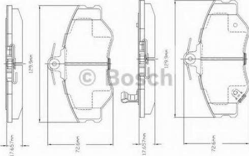 BOSCH F 03A 150 011 - Bremžu uzliku kompl., Disku bremzes autodraugiem.lv