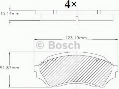 BOSCH F 03B 150 068 - Bremžu uzliku kompl., Disku bremzes autodraugiem.lv