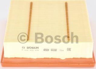 BOSCH F 026 400 498 - Gaisa filtrs autodraugiem.lv