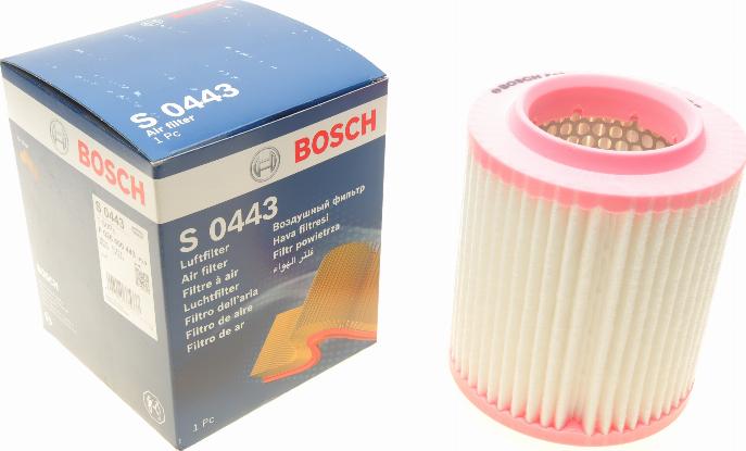 BOSCH F 026 400 443 - Gaisa filtrs autodraugiem.lv