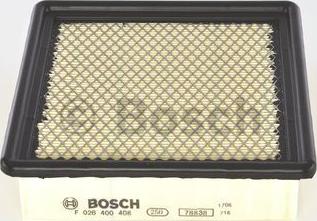 BOSCH F 026 400 408 - Gaisa filtrs autodraugiem.lv