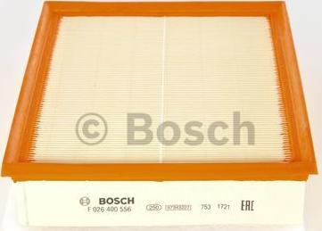 BOSCH F 026 400 556 - Gaisa filtrs autodraugiem.lv