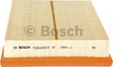BOSCH F 026 400 519 - Gaisa filtrs autodraugiem.lv