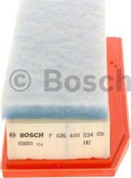 BOSCH F 026 400 534 - Gaisa filtrs autodraugiem.lv