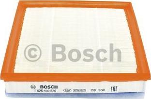 BOSCH F 026 400 525 - Gaisa filtrs autodraugiem.lv