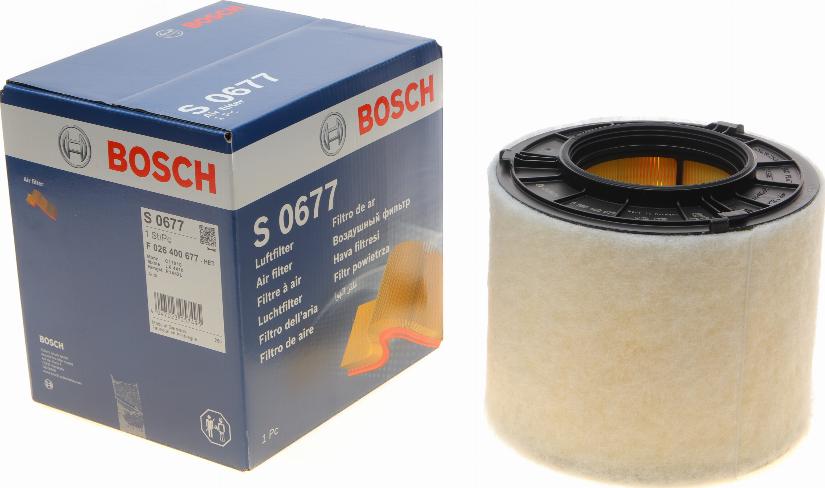 BOSCH F 026 400 677 - Gaisa filtrs autodraugiem.lv