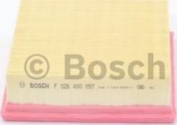 BOSCH F 026 400 097 - Gaisa filtrs autodraugiem.lv