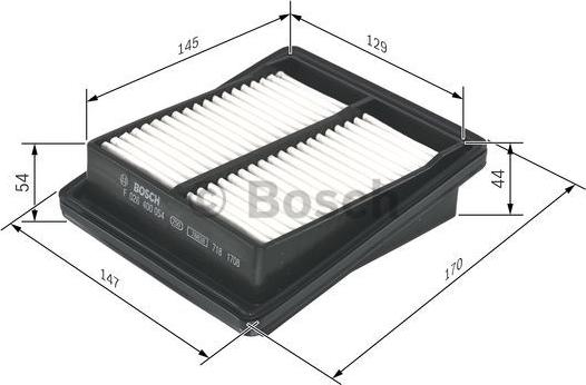 BOSCH F 026 400 054 - Gaisa filtrs autodraugiem.lv