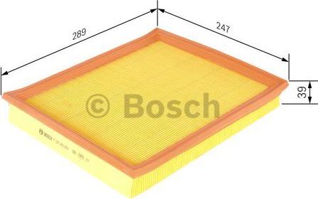 BOSCH F 026 400 004 - Gaisa filtrs autodraugiem.lv