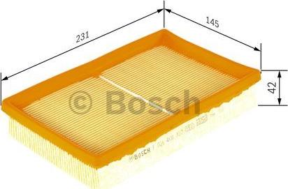 BOSCH F 026 400 037 - Gaisa filtrs autodraugiem.lv