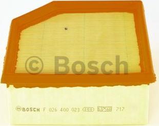 BOSCH F 026 400 023 - Gaisa filtrs autodraugiem.lv