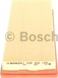 BOSCH F 026 400 155 - Gaisa filtrs autodraugiem.lv