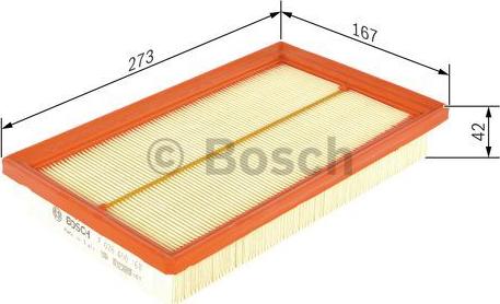 BOSCH F 026 400 168 - Gaisa filtrs autodraugiem.lv