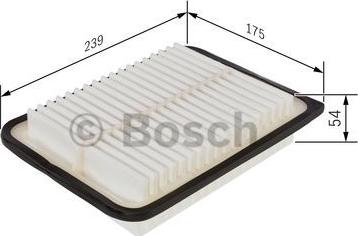 BOSCH F 026 400 114 - Gaisa filtrs autodraugiem.lv