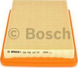 BOSCH F 026 400 187 - Gaisa filtrs autodraugiem.lv