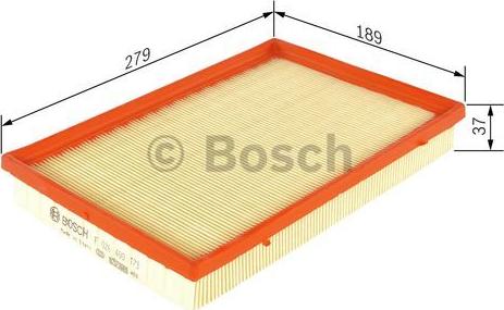 BOSCH F 026 400 173 - Gaisa filtrs autodraugiem.lv