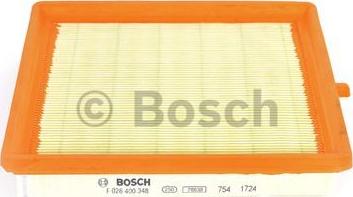 BOSCH F 026 400 348 - Gaisa filtrs autodraugiem.lv