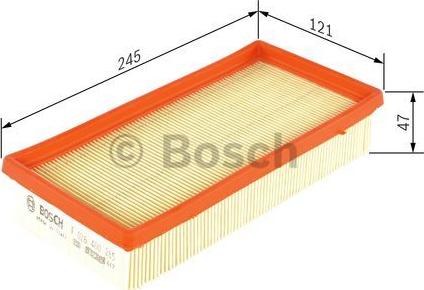 BOSCH F 026 400 265 - Gaisa filtrs autodraugiem.lv