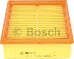 BOSCH F 026 400 212 - Gaisa filtrs autodraugiem.lv
