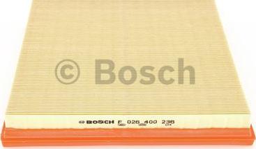 BOSCH F 026 400 236 - Gaisa filtrs autodraugiem.lv