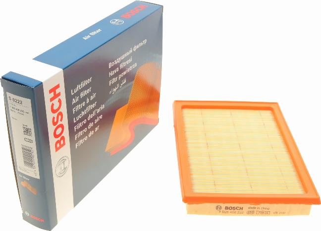 BOSCH F 026 400 222 - Gaisa filtrs autodraugiem.lv