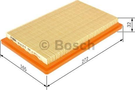BOSCH F 026 400 273 - Gaisa filtrs autodraugiem.lv