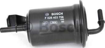 BOSCH F 026 403 756 - Degvielas filtrs autodraugiem.lv