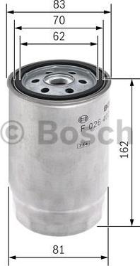 BOSCH F 026 402 002 - Degvielas filtrs autodraugiem.lv