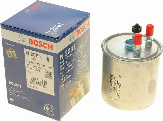 BOSCH F 026 402 081 - Degvielas filtrs autodraugiem.lv