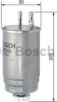 BOSCH F 026 402 076 - Degvielas filtrs autodraugiem.lv