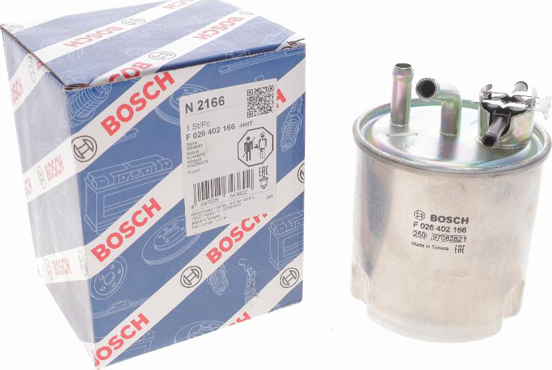 BOSCH F 026 402 166 - Degvielas filtrs autodraugiem.lv