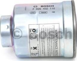 BOSCH F 026 402 110 - Degvielas filtrs autodraugiem.lv