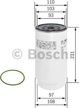 BOSCH F 026 402 179 - Degvielas filtrs autodraugiem.lv