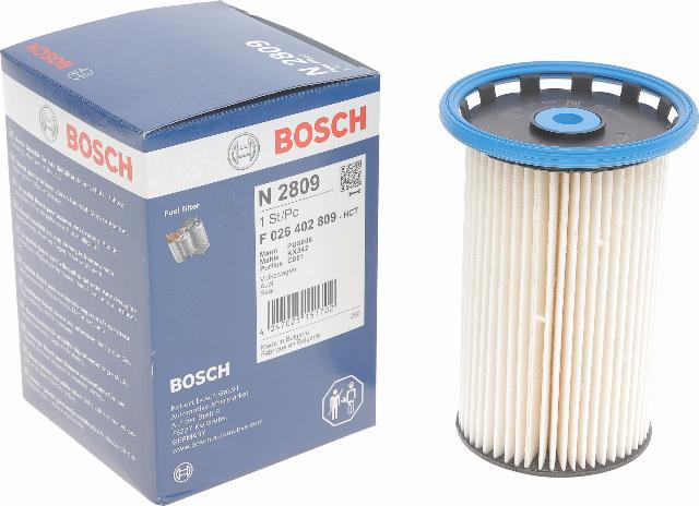 BOSCH F 026 402 809 - Degvielas filtrs autodraugiem.lv