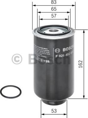 BOSCH F 026 402 815 - Degvielas filtrs autodraugiem.lv