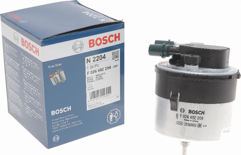 BOSCH F 026 402 204 - Degvielas filtrs autodraugiem.lv