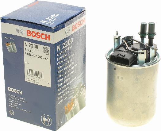 BOSCH F 026 402 200 - Degvielas filtrs autodraugiem.lv