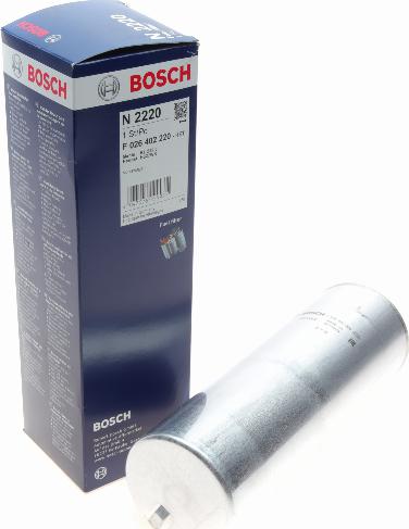 BOSCH F 026 402 220 - Degvielas filtrs autodraugiem.lv