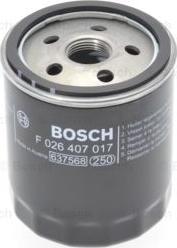 BOSCH F 026 407 017 - Eļļas filtrs autodraugiem.lv