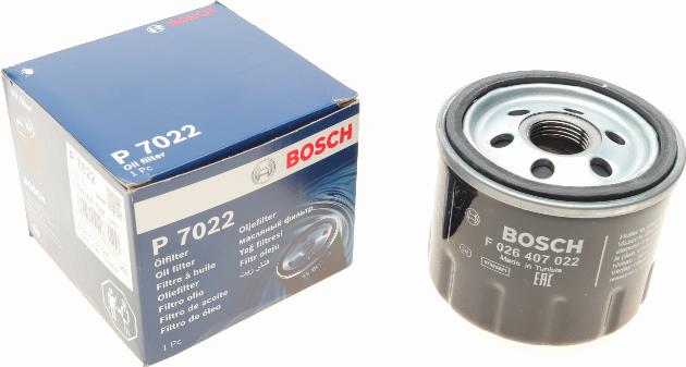 BOSCH F 026 407 022 - Eļļas filtrs autodraugiem.lv