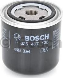 BOSCH F 026 407 138 - Eļļas filtrs autodraugiem.lv