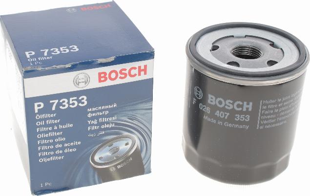 BOSCH F 026 407 353 - Eļļas filtrs autodraugiem.lv