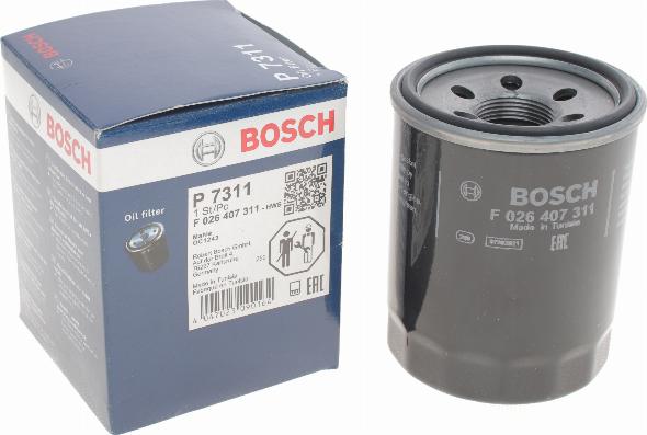 BOSCH F 026 407 311 - Eļļas filtrs autodraugiem.lv